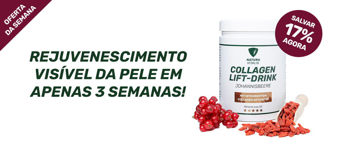 COLÁGENO LIFT-DRINK COM L-LISINA 300 GRAMAS GROSELHA